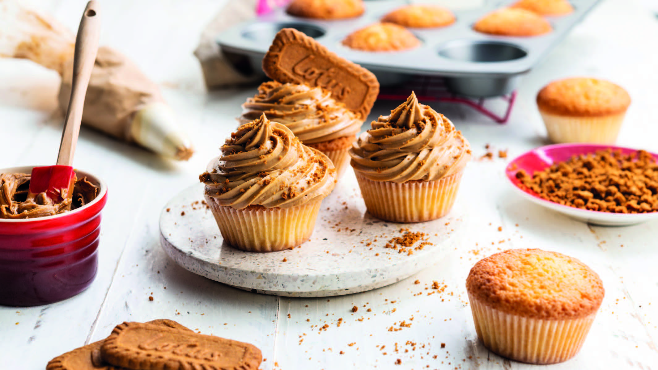 Cupcakes mit Biscoff-Creme