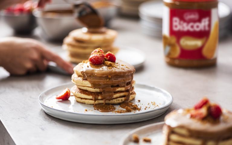 Biscoff pancakes