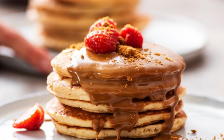 Lotus Biscoff pancakes