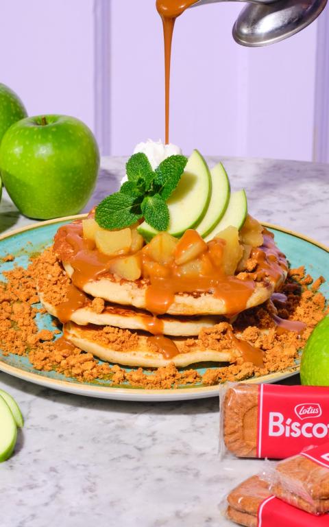 Bill's Biscoff and Apple Pancakes