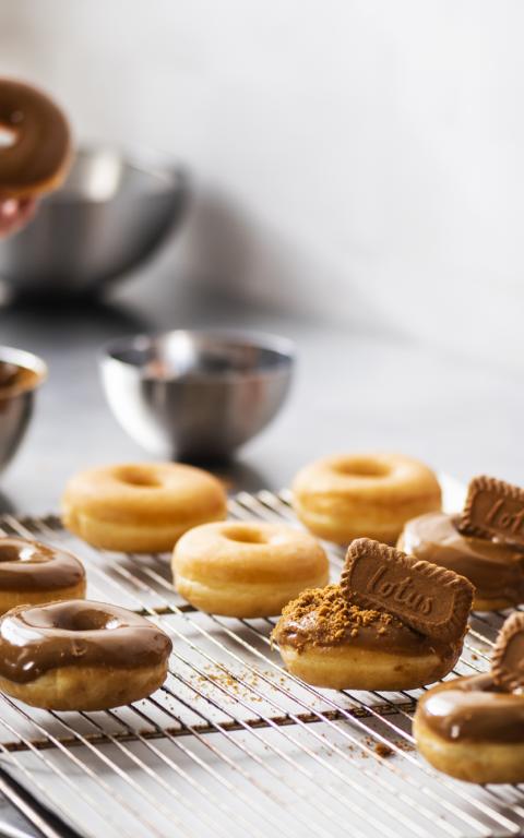 Lotus Biscoff donuts