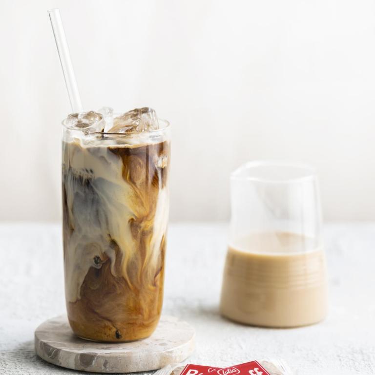 Biscoff iced latte