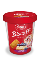Lotus Biscoff Ice Cream Blueberry Cheesecake